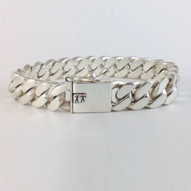 950 Sterling Silver Bracelet 10mm Corvina Loin